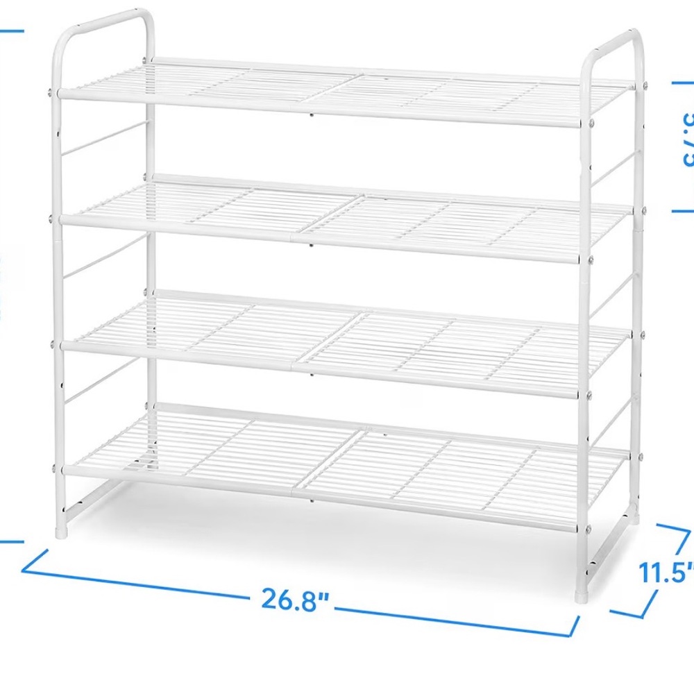 Simple Trending 4-Tier Stackable Shoe Rack - Picture 2 of 7